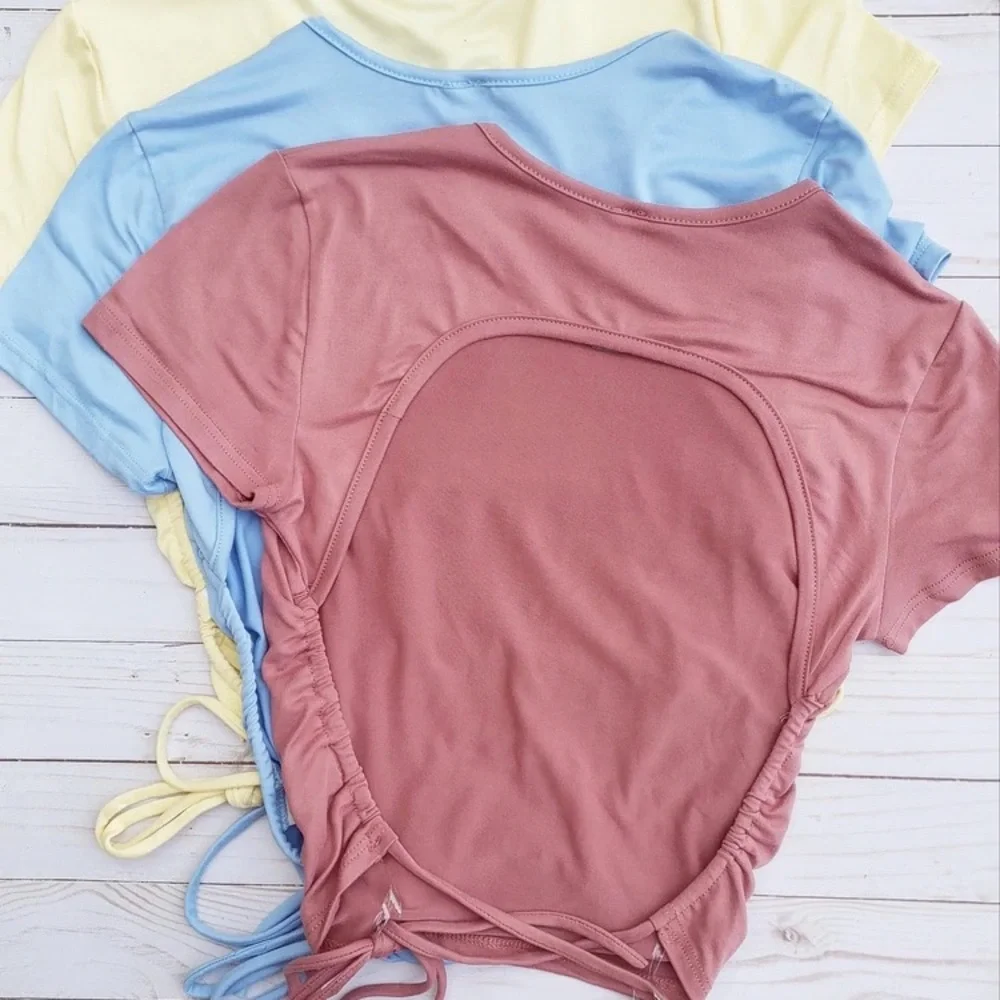 Crop Tshirt blouse bundle two open back - Picture 4 of 6